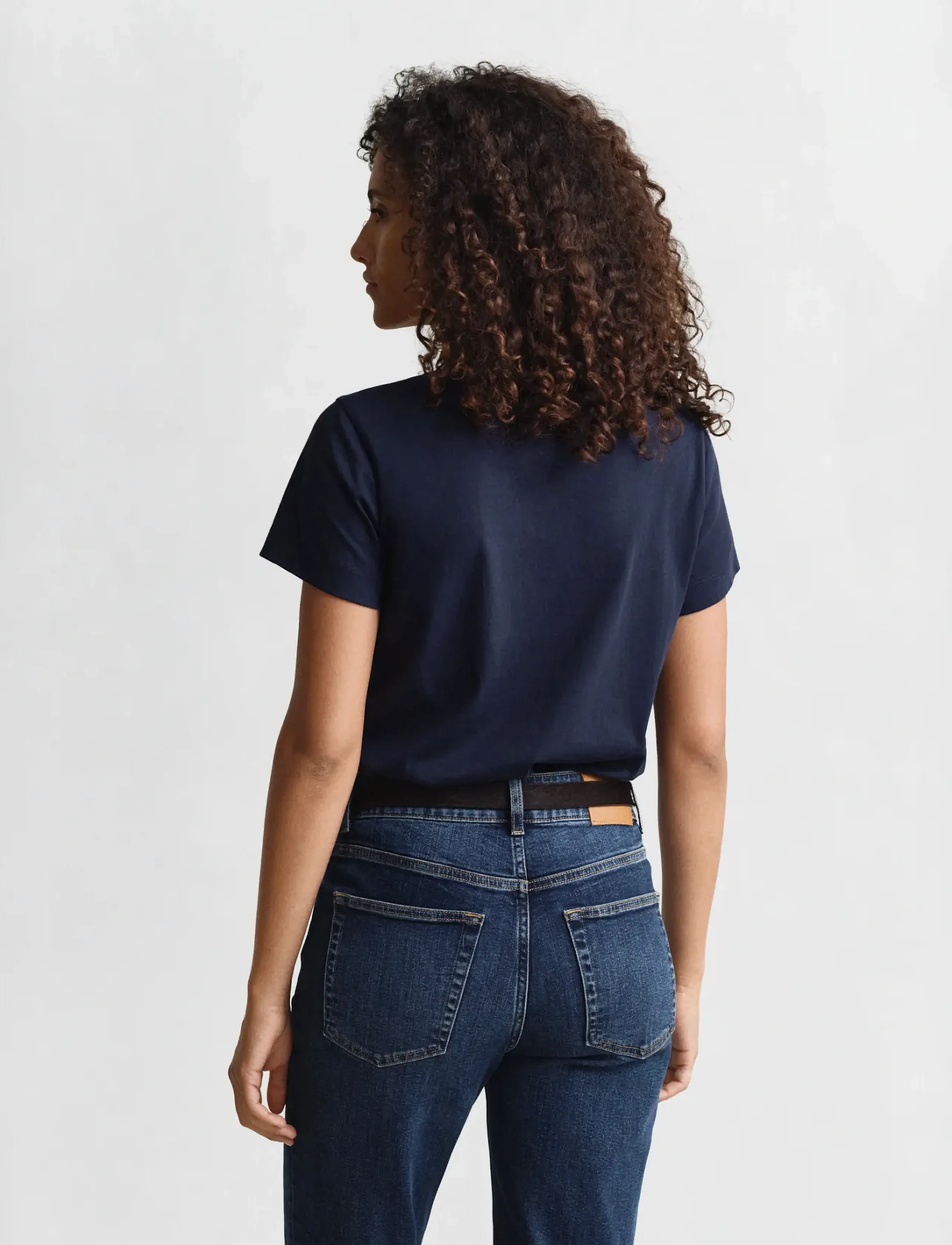 Gant - REG SHIELD SS T-SHIRT - t-särgid - evening blue - 3