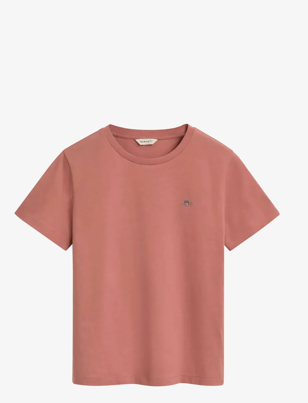 GANT - REG SHIELD SS T-SHIRT - t-shirts - faded brick - 1