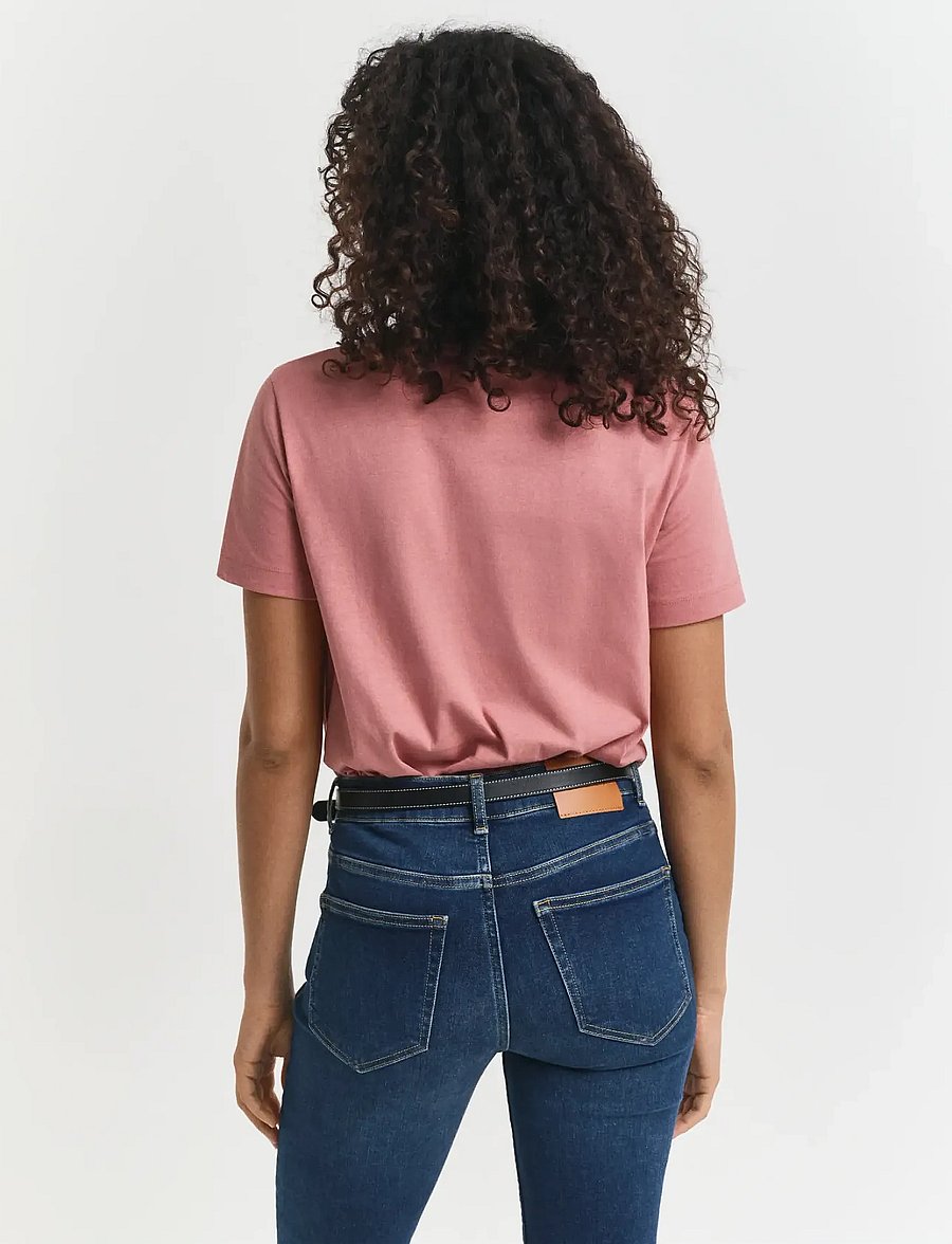 Gant - REG SHIELD SS T-SHIRT - t-shirts - faded brick - 2