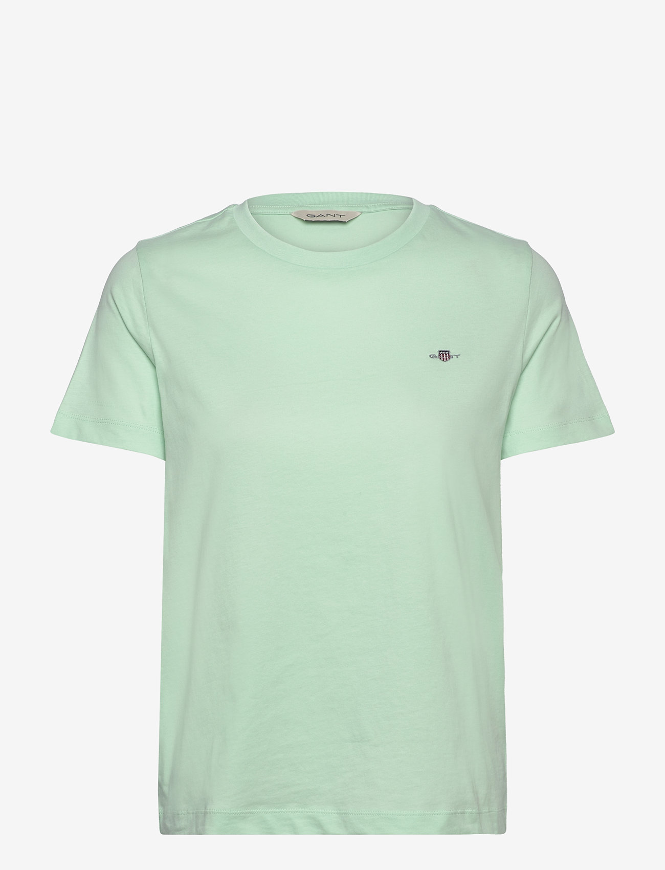 GANT - REG SHIELD SS T-SHIRT - t-shirts - faded mint - 1