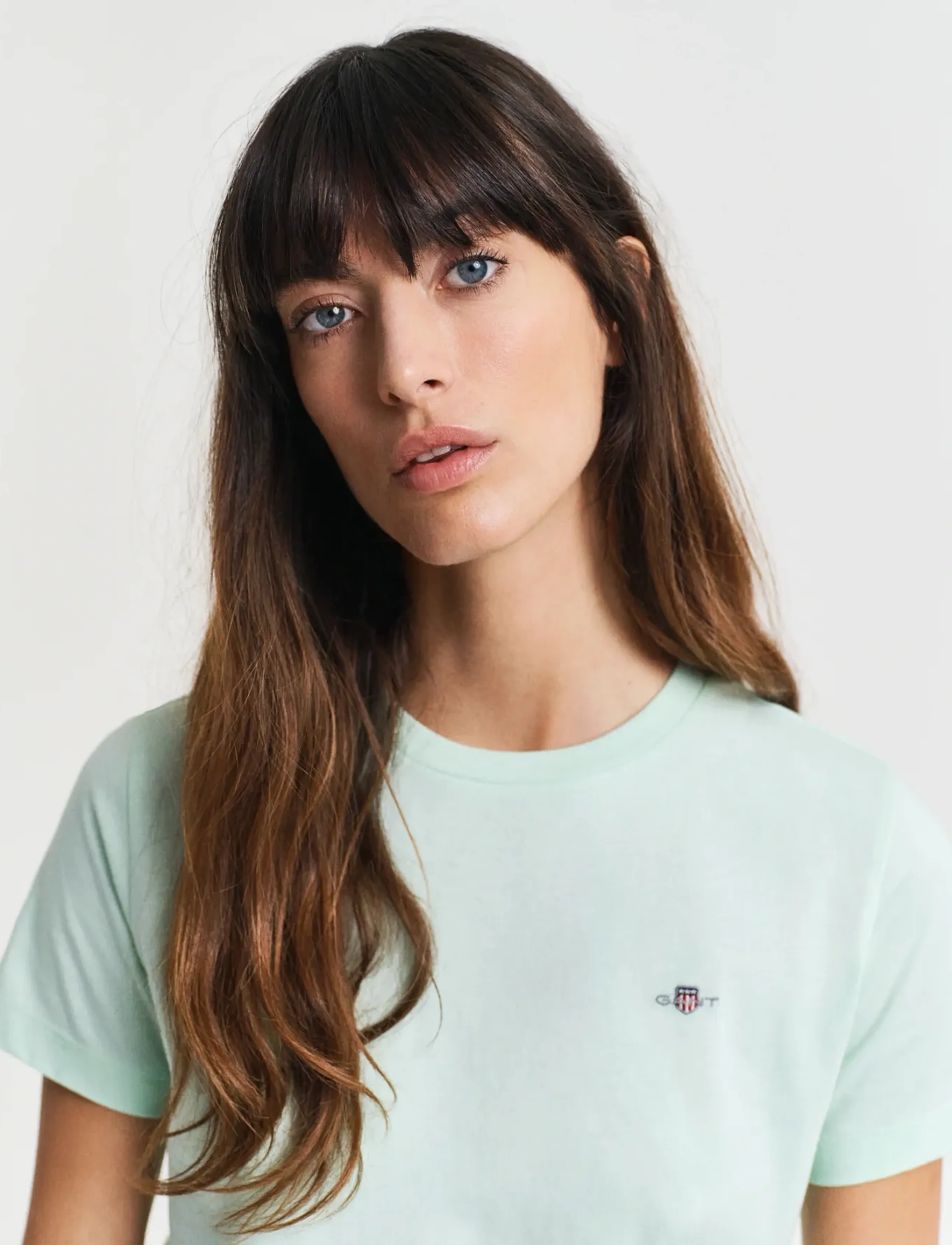 Gant - REG SHIELD SS T-SHIRT - marškinėliai - faded mint - 4