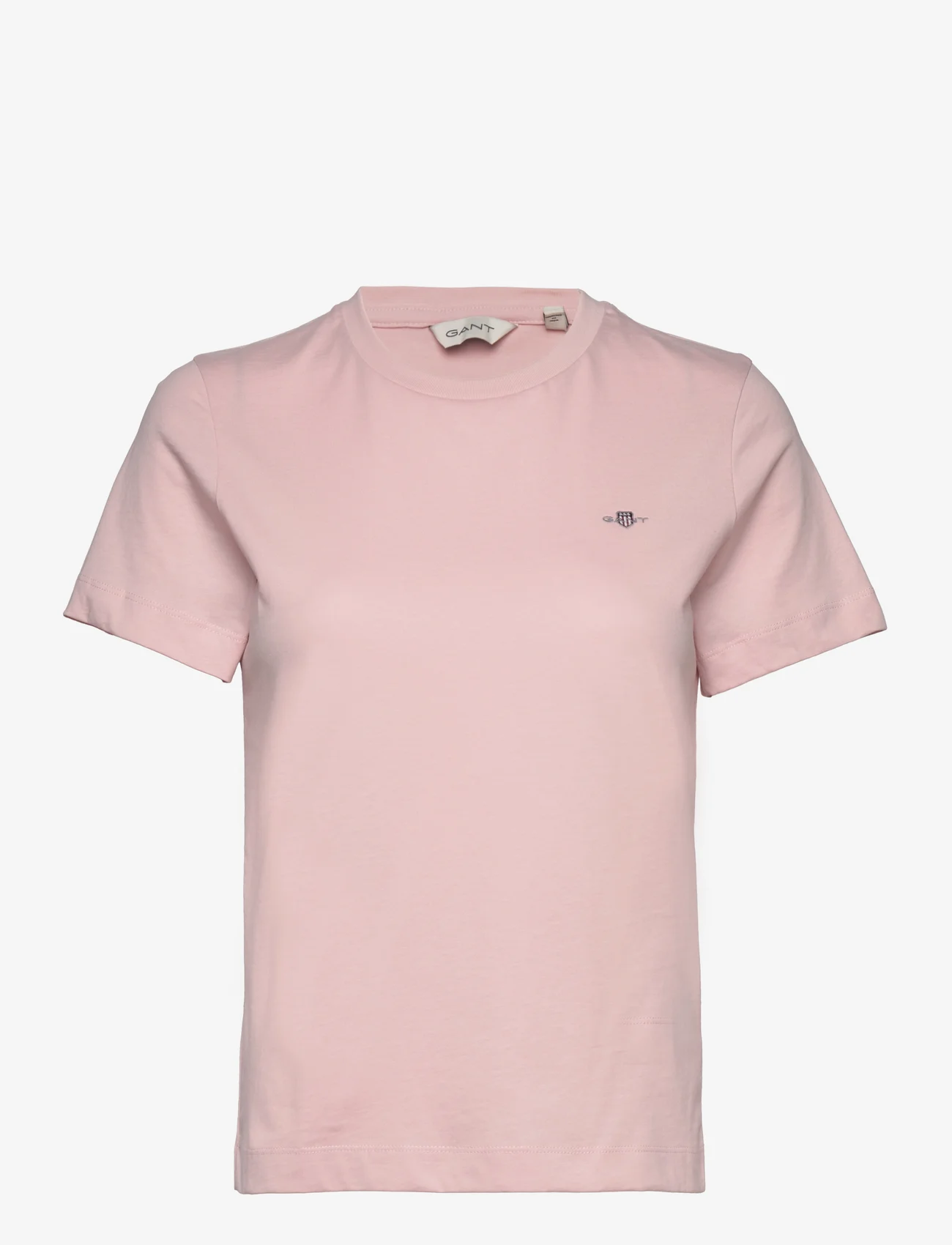 GANT - REG SHIELD SS T-SHIRT - t-shirts - faded pink - 0