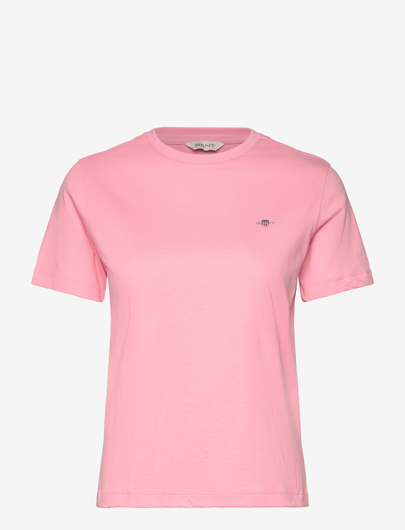 GANT - REG SHIELD SS T-SHIRT - t-shirts - geranium pink - 0