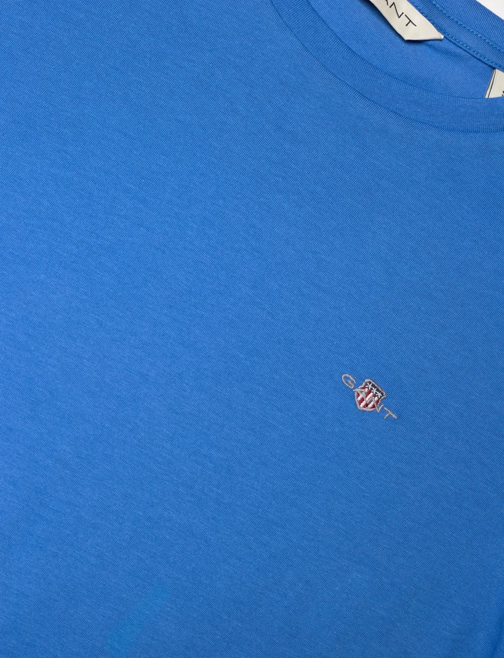 GANT - REG SHIELD SS T-SHIRT - t-shirts - greece blue - 2