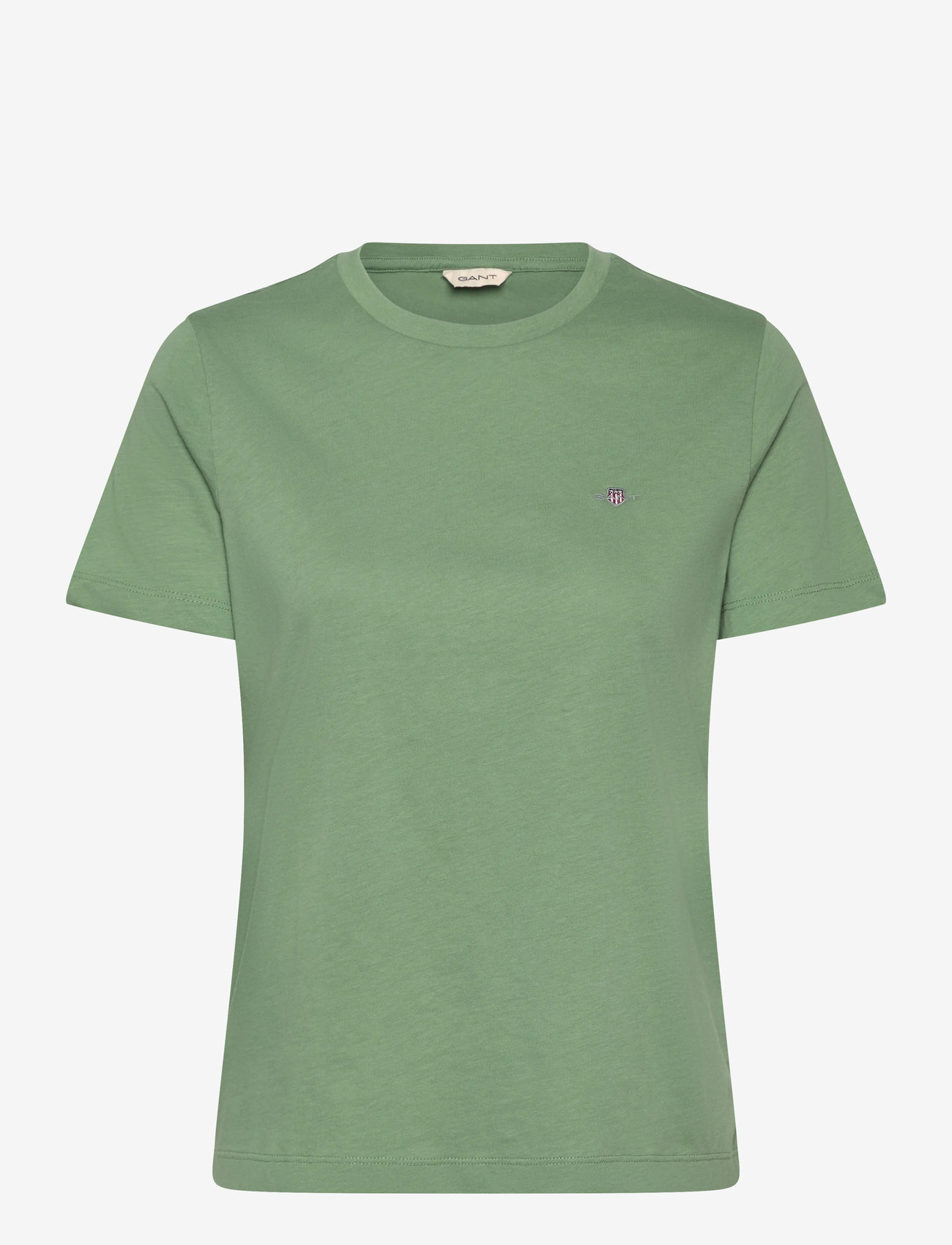 GANT - REG SHIELD SS T-SHIRT - t-shirts - kalamata green - 0