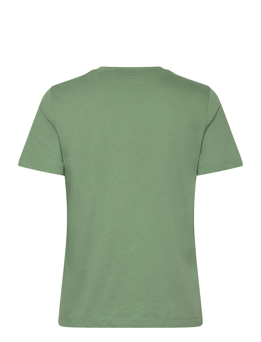 Gant - REG SHIELD SS T-SHIRT - t-shirts - kalamata green - 1