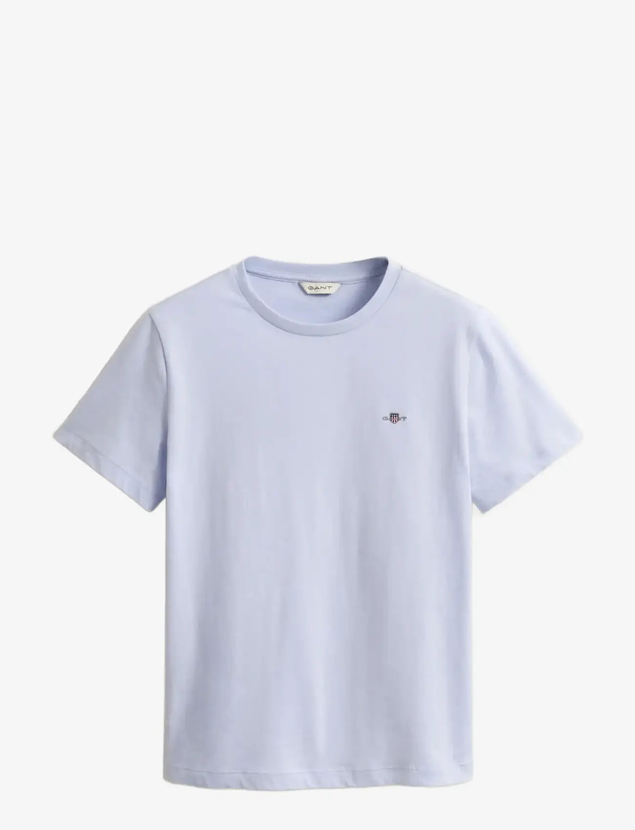 GANT - REG SHIELD SS T-SHIRT - t-shirts - light blue - 1