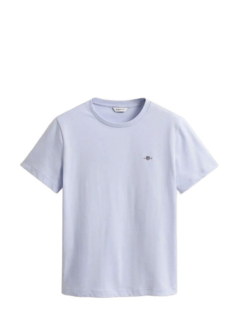 GANT - REG SHIELD SS T-SHIRT - t-shirts - light blue - 1
