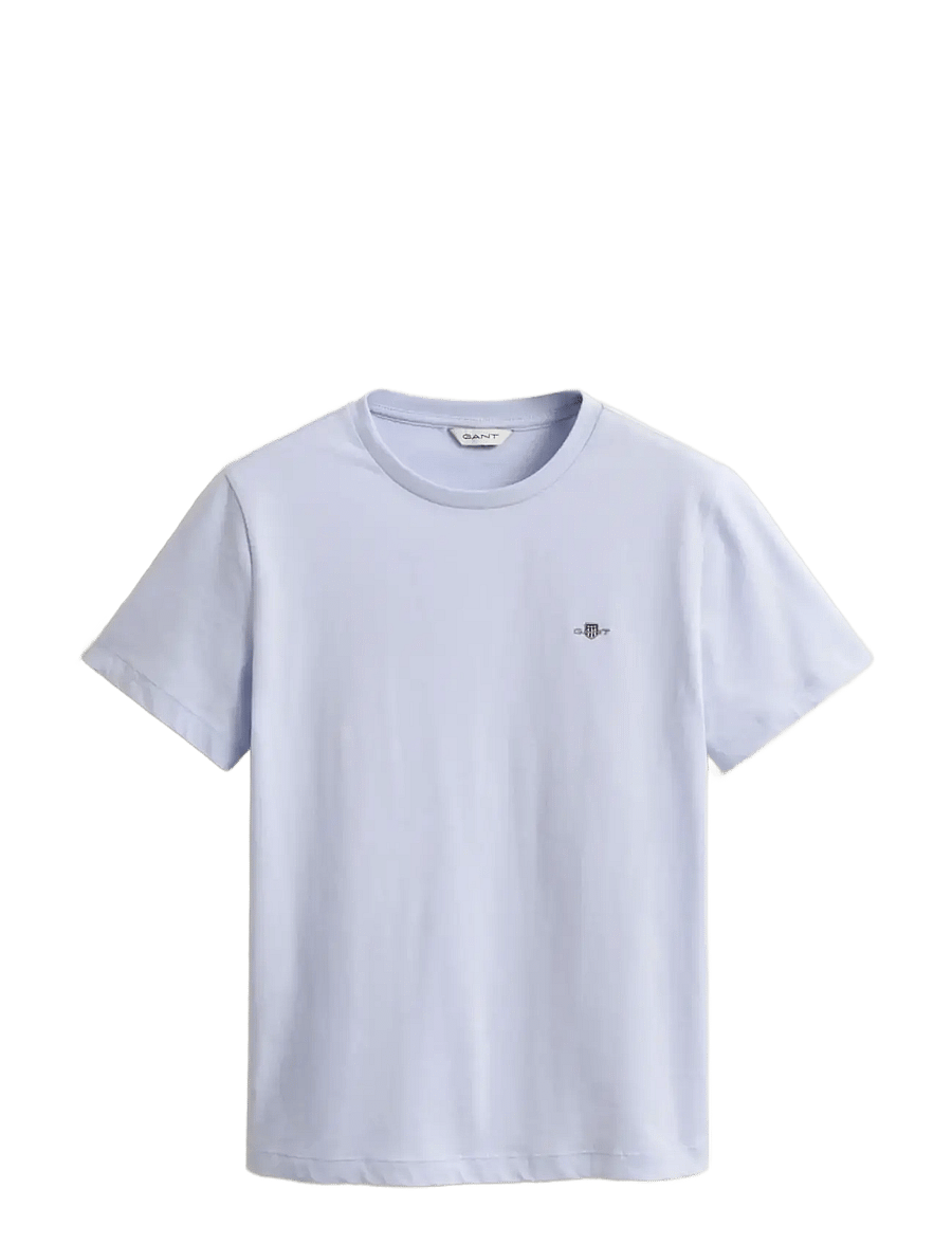 Gant - REG SHIELD SS T-SHIRT - t-särgid - light blue - 1