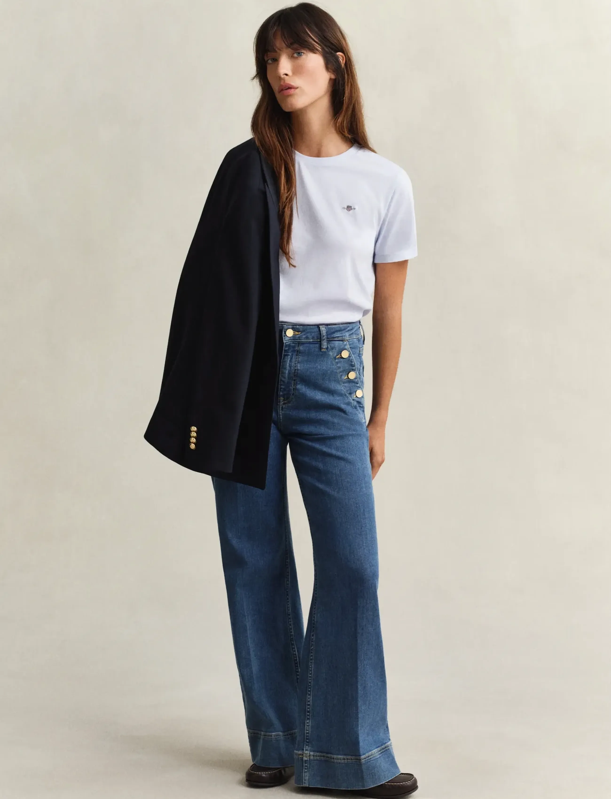 Gant - REG SHIELD SS T-SHIRT - t-särgid - light blue - 4