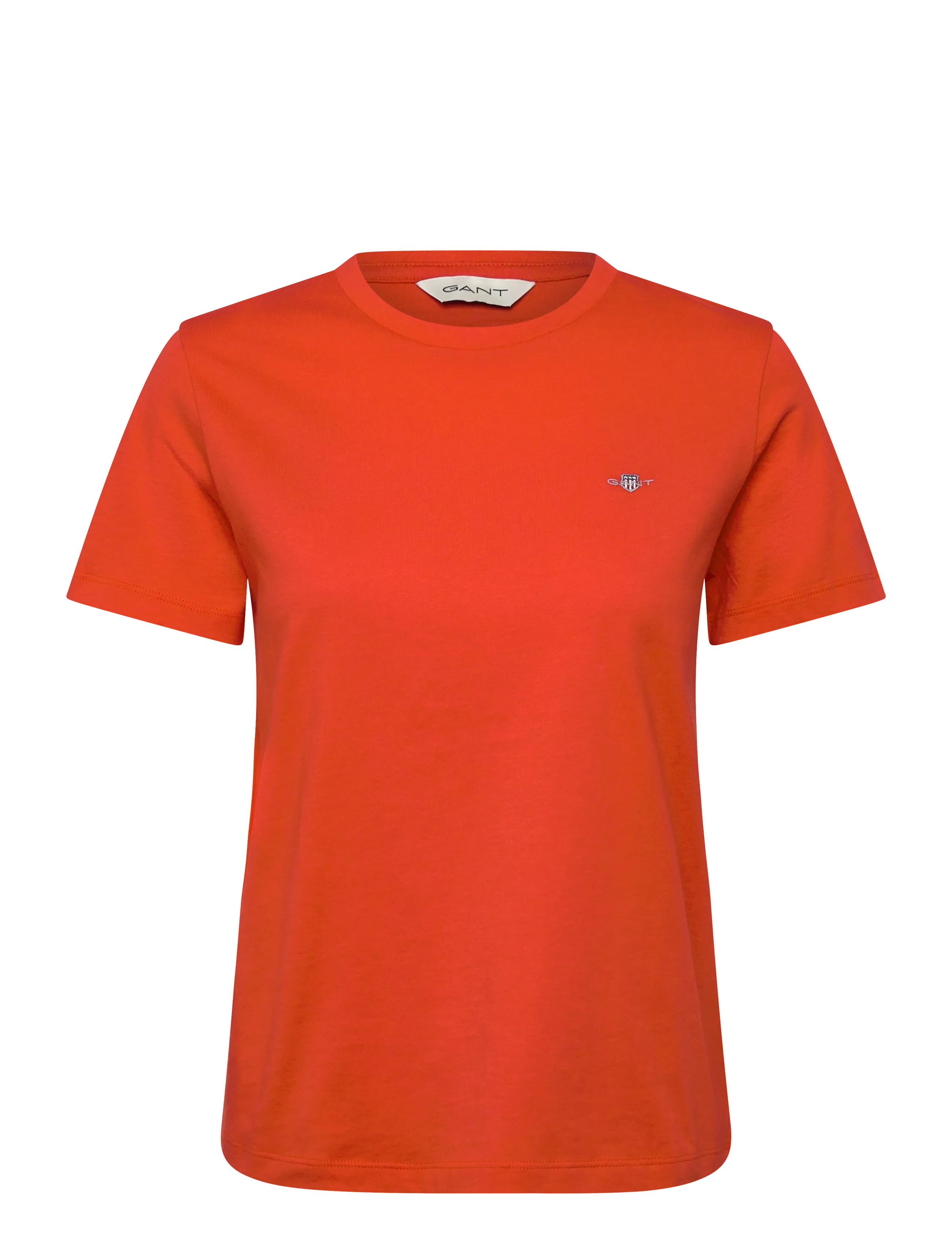 Gant REG SHIELD SS T-SHIRT - Apģērbi - PERFECT RED / red