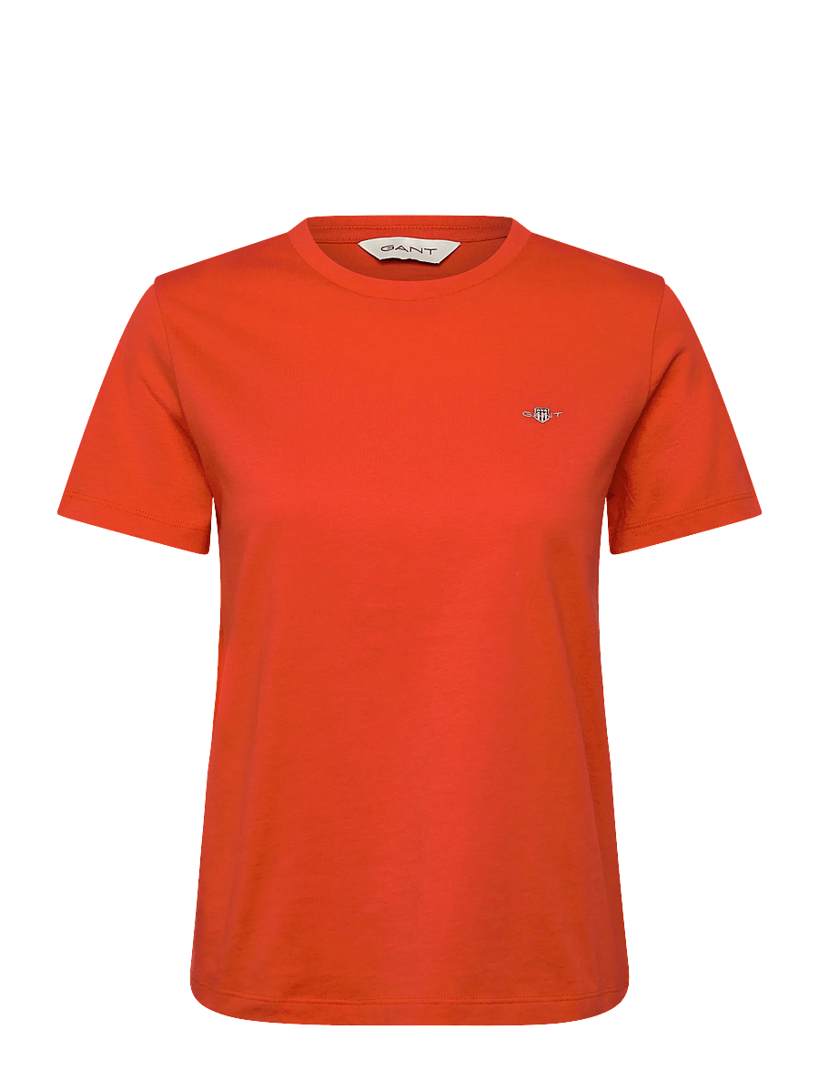Gant - REG SHIELD SS T-SHIRT - t-särgid - perfect red - 1