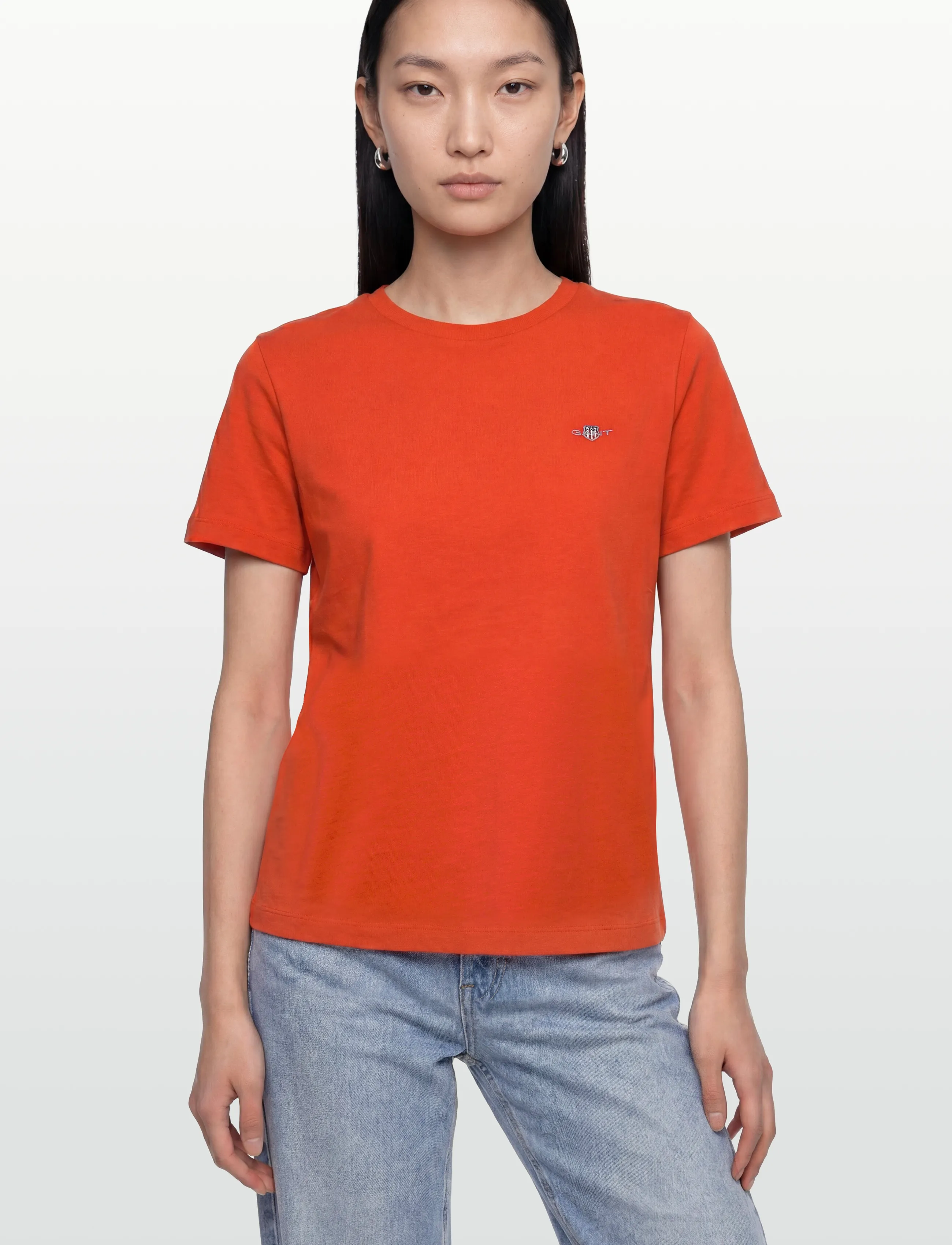 Gant - REG SHIELD SS T-SHIRT - t-särgid - perfect red - 3