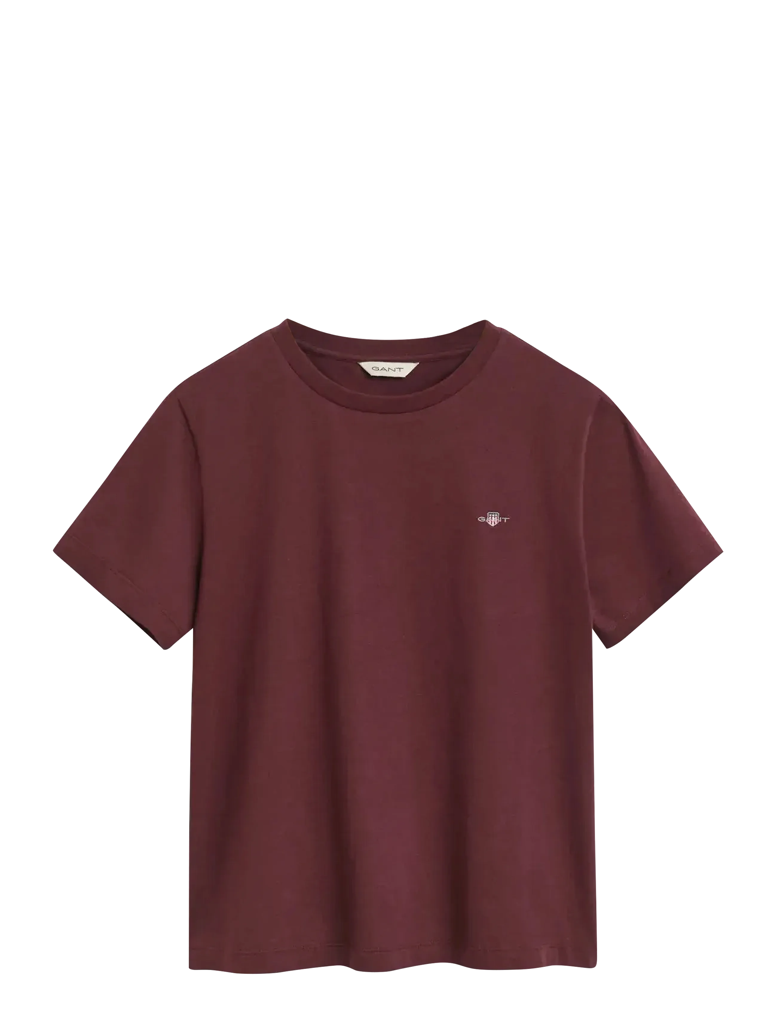 Gant - REG SHIELD SS T-SHIRT - t-shirts - plum wine - 1