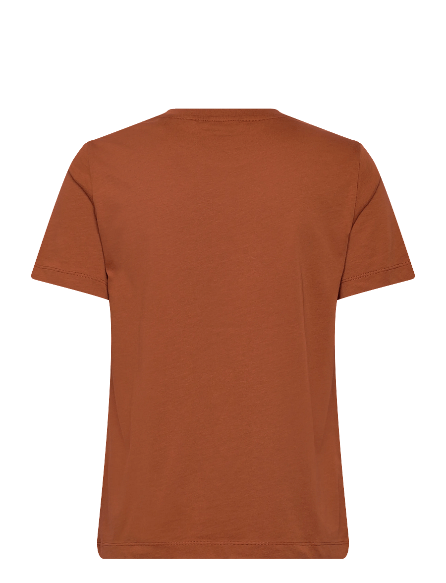 Gant - REG SHIELD SS T-SHIRT - t-shirts - rusty brown - 1