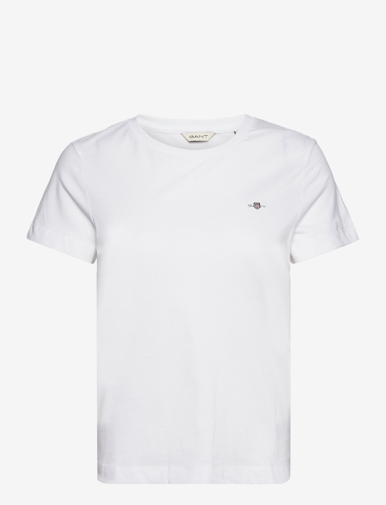 GANT - REG SHIELD SS T-SHIRT - t-shirts - white - 1