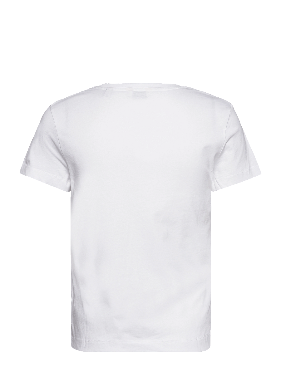 Gant - REG SHIELD SS T-SHIRT - t-shirts - white - 2