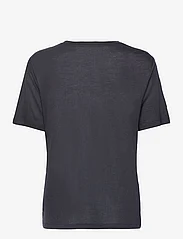 GANT - REL DRAPED SS T-SHIRT - t-shirt & tops - evening blue - 1