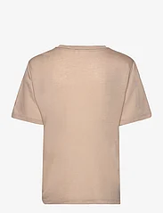 GANT - REL DRAPED SS T-SHIRT - t-shirts & tops - horn beige - 1