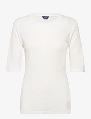 GANT - SLIM LIGHTWEIGHT SS T-SHIRT - t-shirts & tops - eggshell - 0