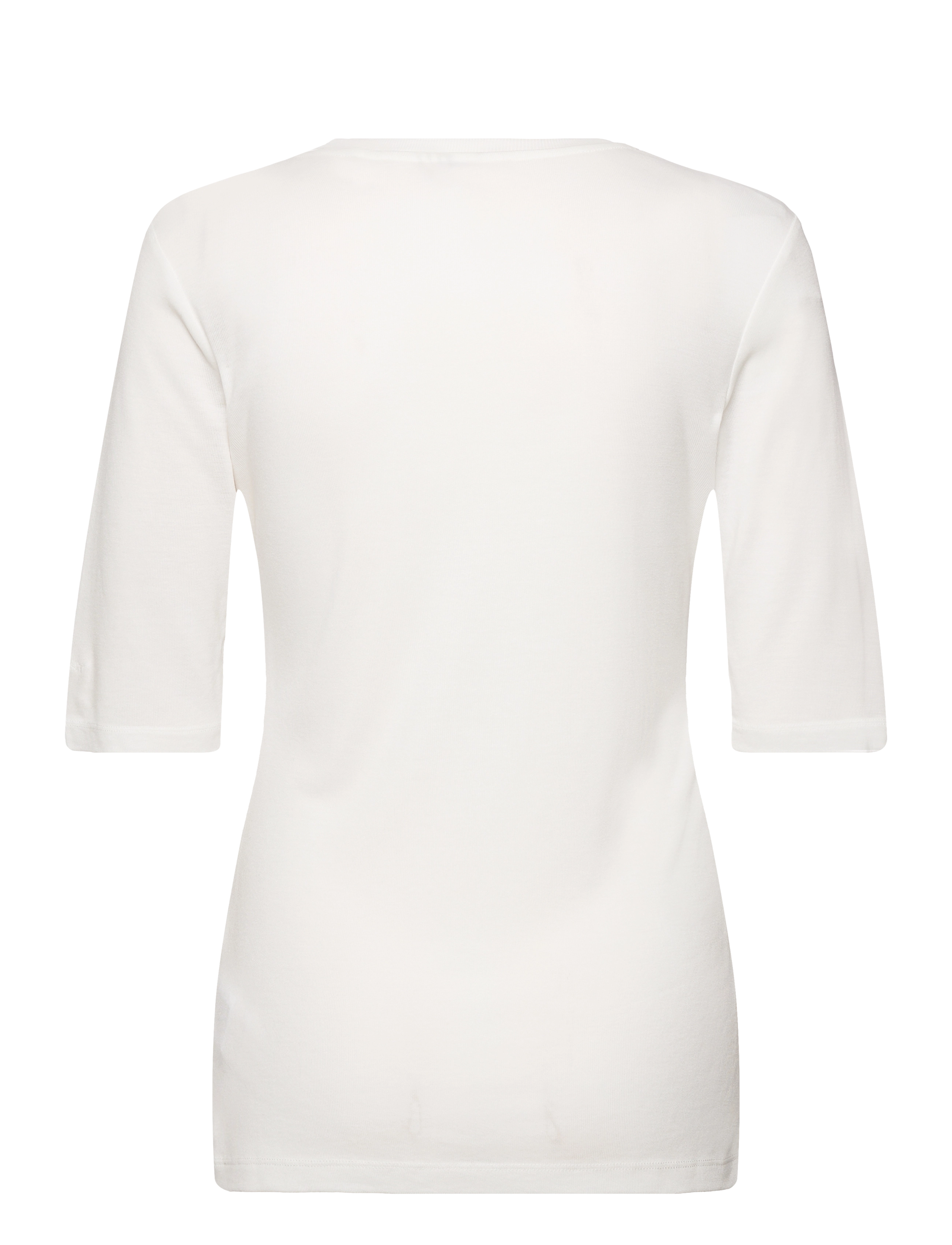GANT - SLIM LIGHTWEIGHT SS T-SHIRT - eggshell - 1