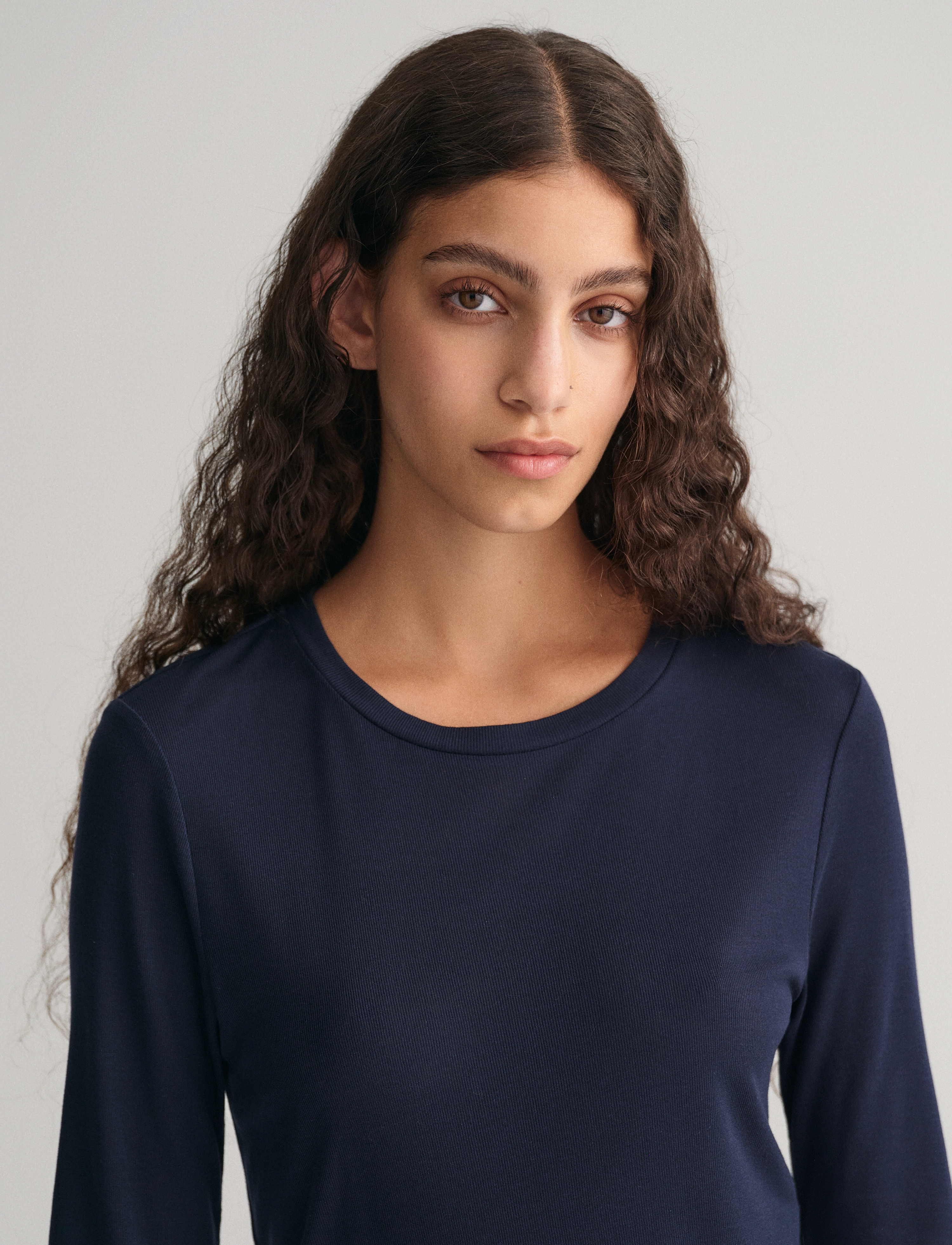 GANT - SLIM LIGHTWEIGHT SS T-SHIRT - evening blue - 4