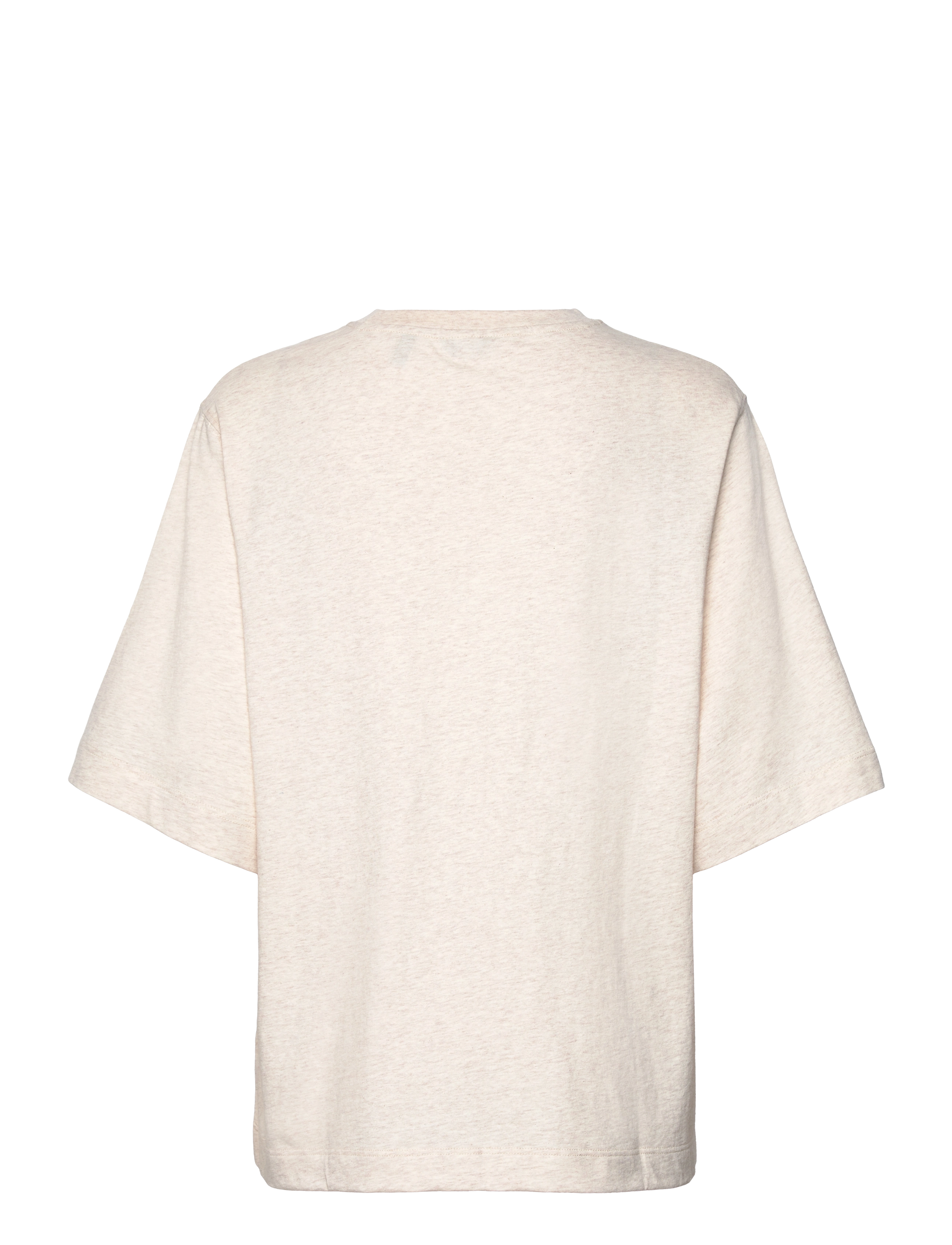 GANT - GANT USA SS T-SHIRT - light beige melange - 1