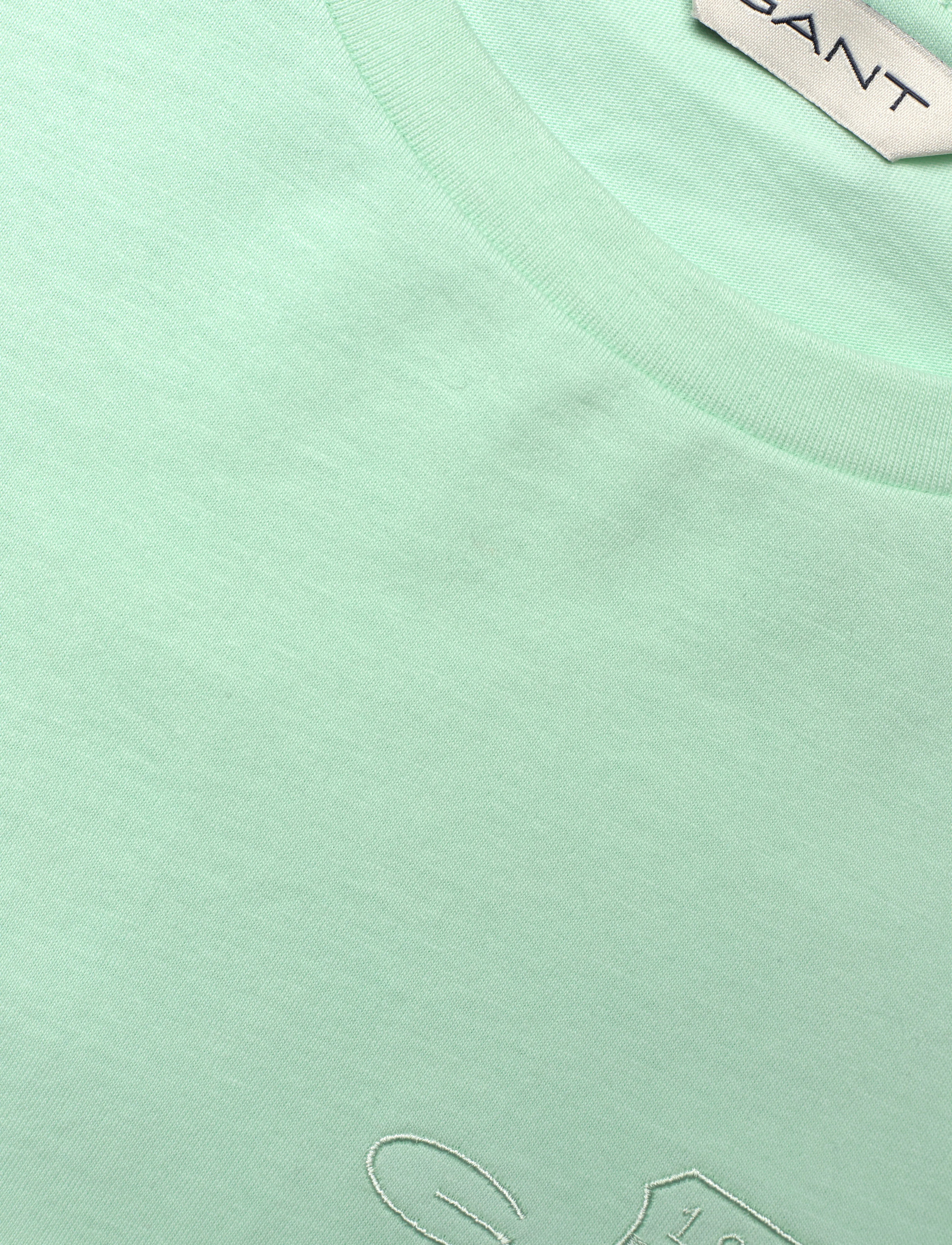 Gant - REG TONAL SHIELD SS T-SHIRT - t-särgid - faded mint - 2