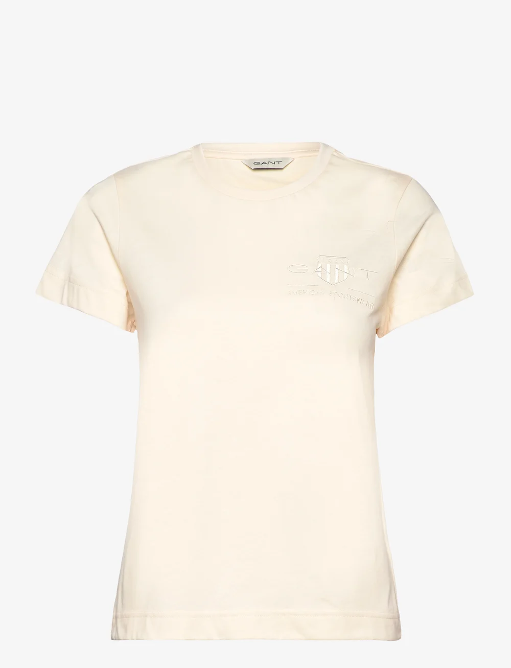 GANT - REG TONAL SHIELD SS T-SHIRT - t-shirts - linen - 0