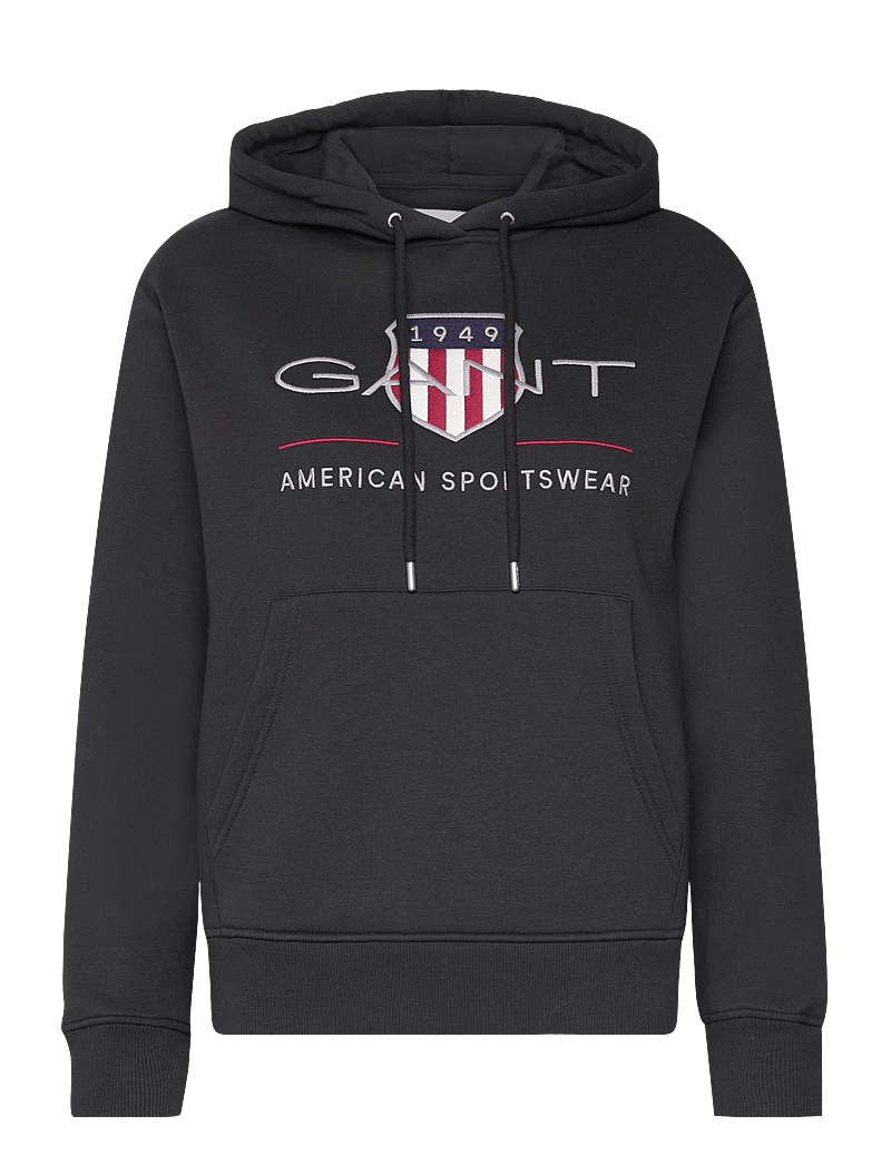 GANT - ARCHIVE SHIELD HOODIE - hættetrøjer - black - 0