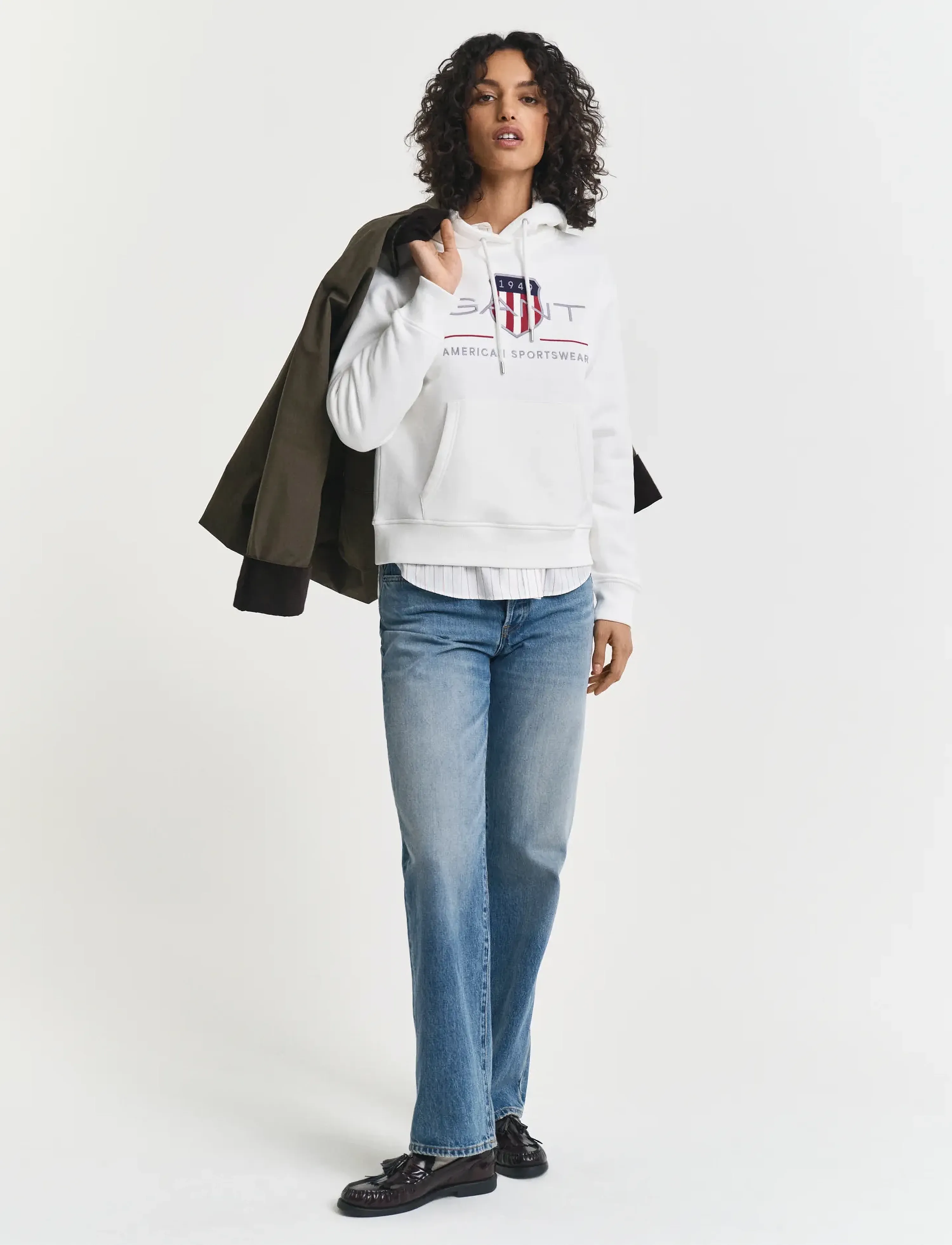 Gant - ARCHIVE SHIELD HOODIE - eggshell - 5