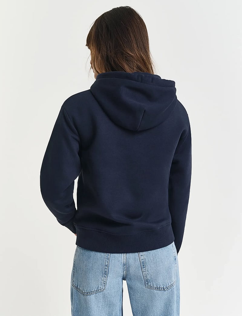GANT - ARCHIVE SHIELD HOODIE - kapuzenpullover - evening blue - 3