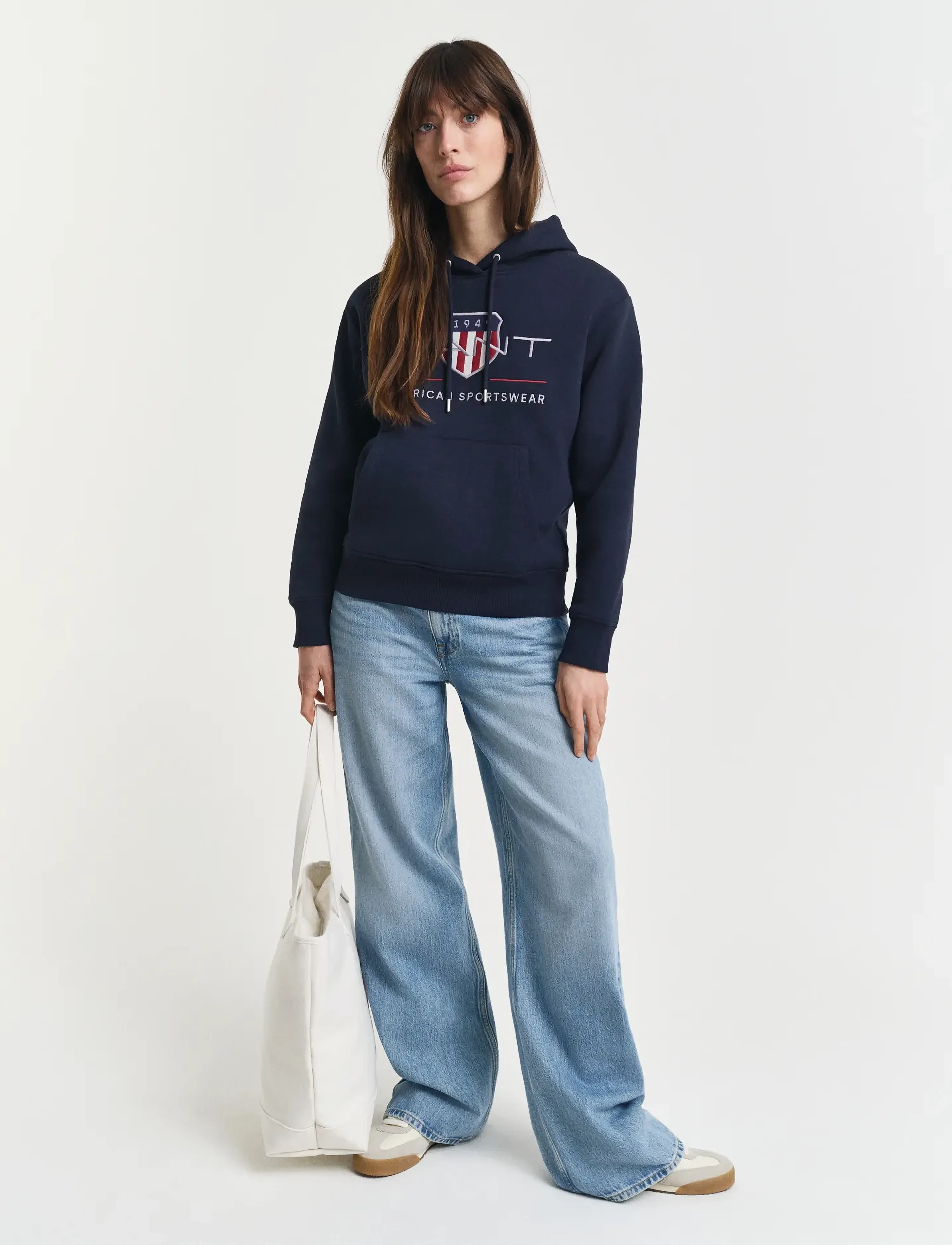Gant - ARCHIVE SHIELD HOODIE - kapuzenpullover - evening blue - 5