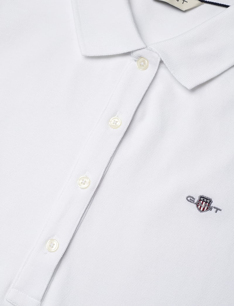 GANT - EMB ARCHIVE SHIELD POLO - poloer - white - 2