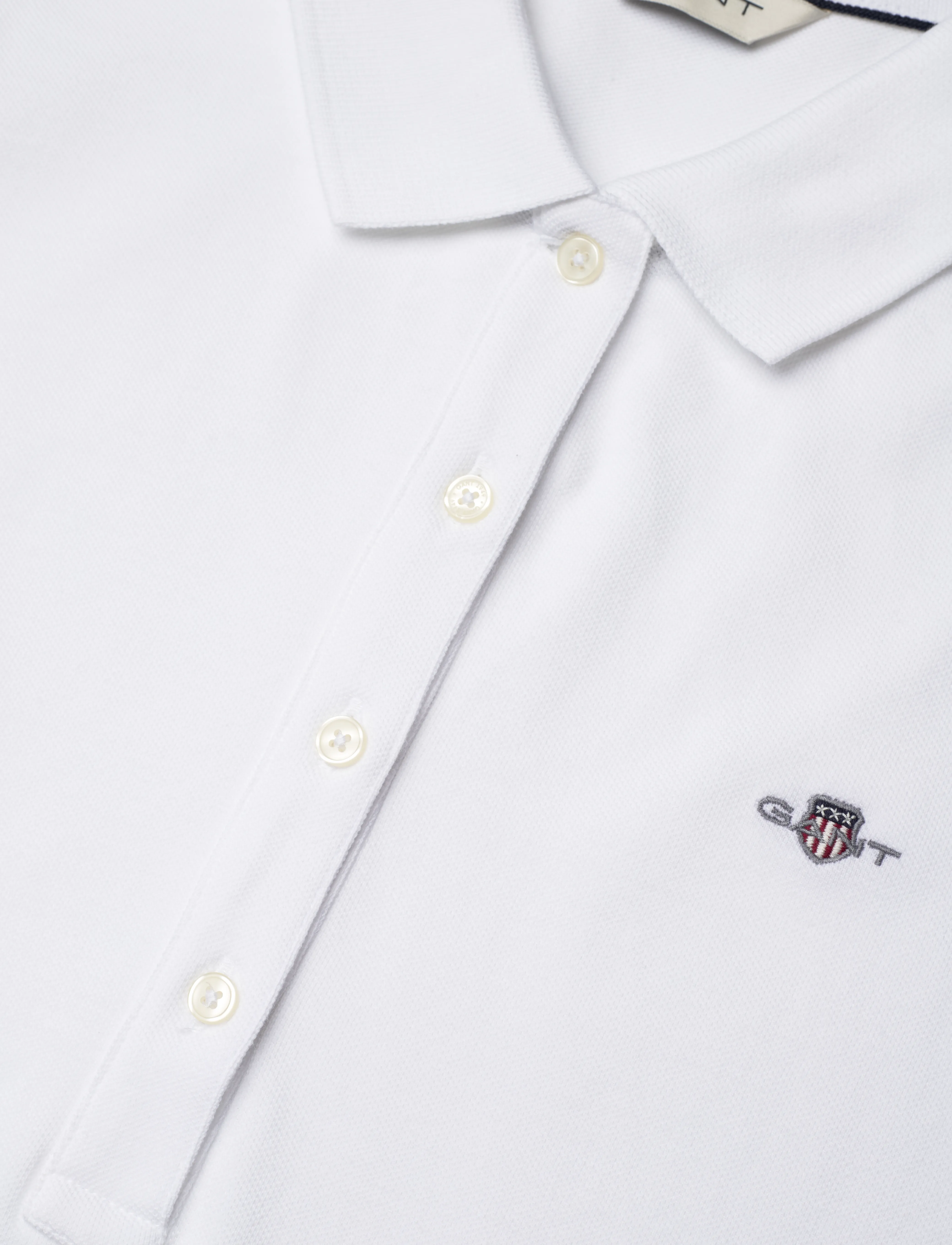 GANT - EMB ARCHIVE SHIELD POLO - white - 4