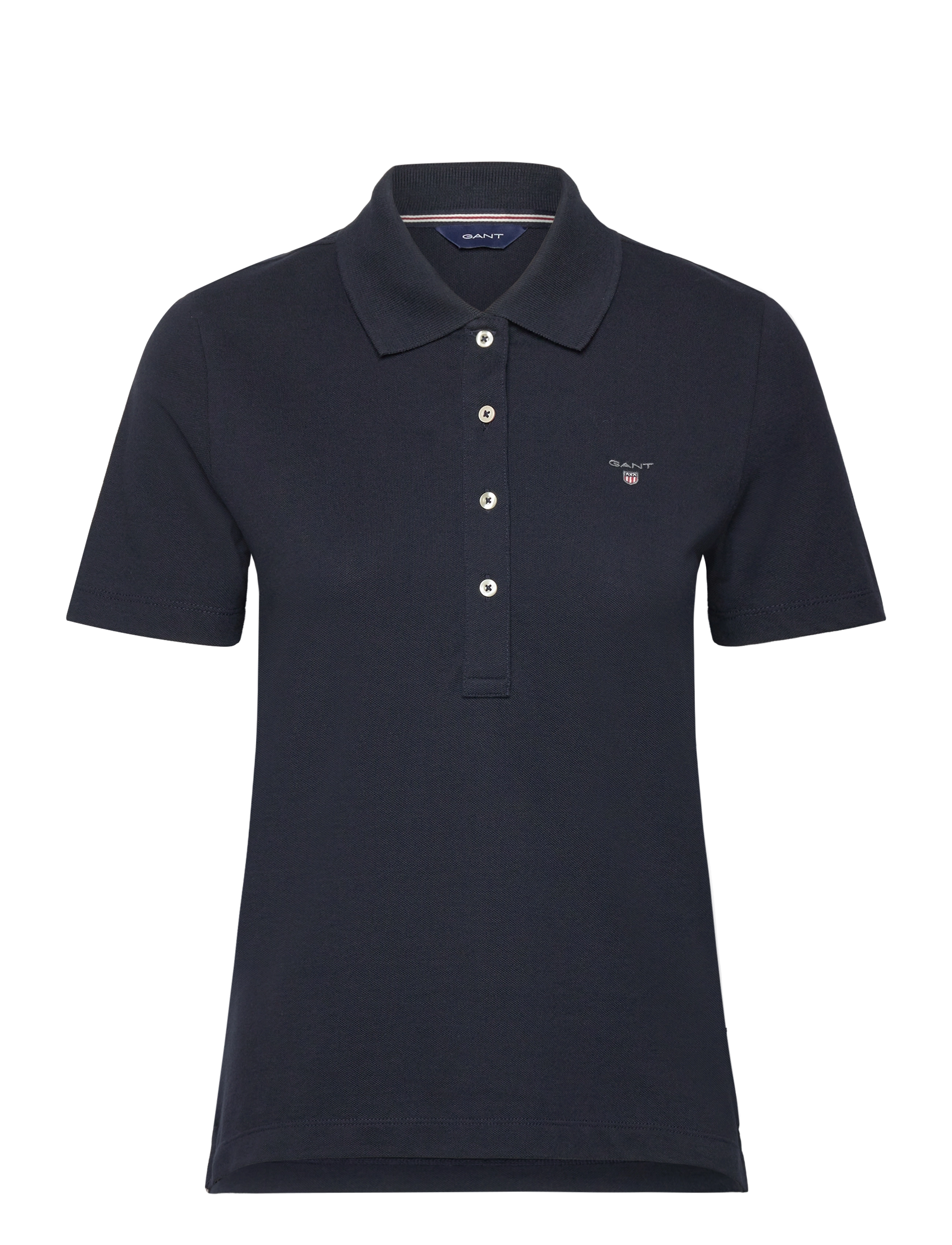 Gant EMB ORIGINAL SHIELD PIQUE POLO - Klær - EVENING BLUE / navy