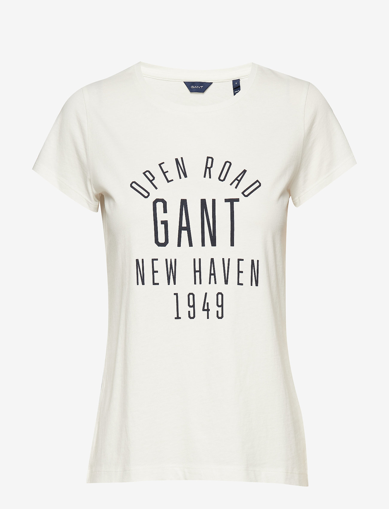 GANT - D1. MIXED GRAPHICS SS T-SHIRT - eggshell - 0