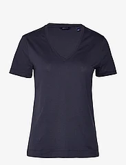 GANT - ORIGINAL V-NECK SS T-SHIRT - t-shirts - evening blue - 0