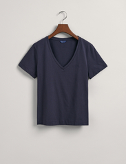 GANT - ORIGINAL V-NECK SS T-SHIRT - t-shirts - evening blue - 4