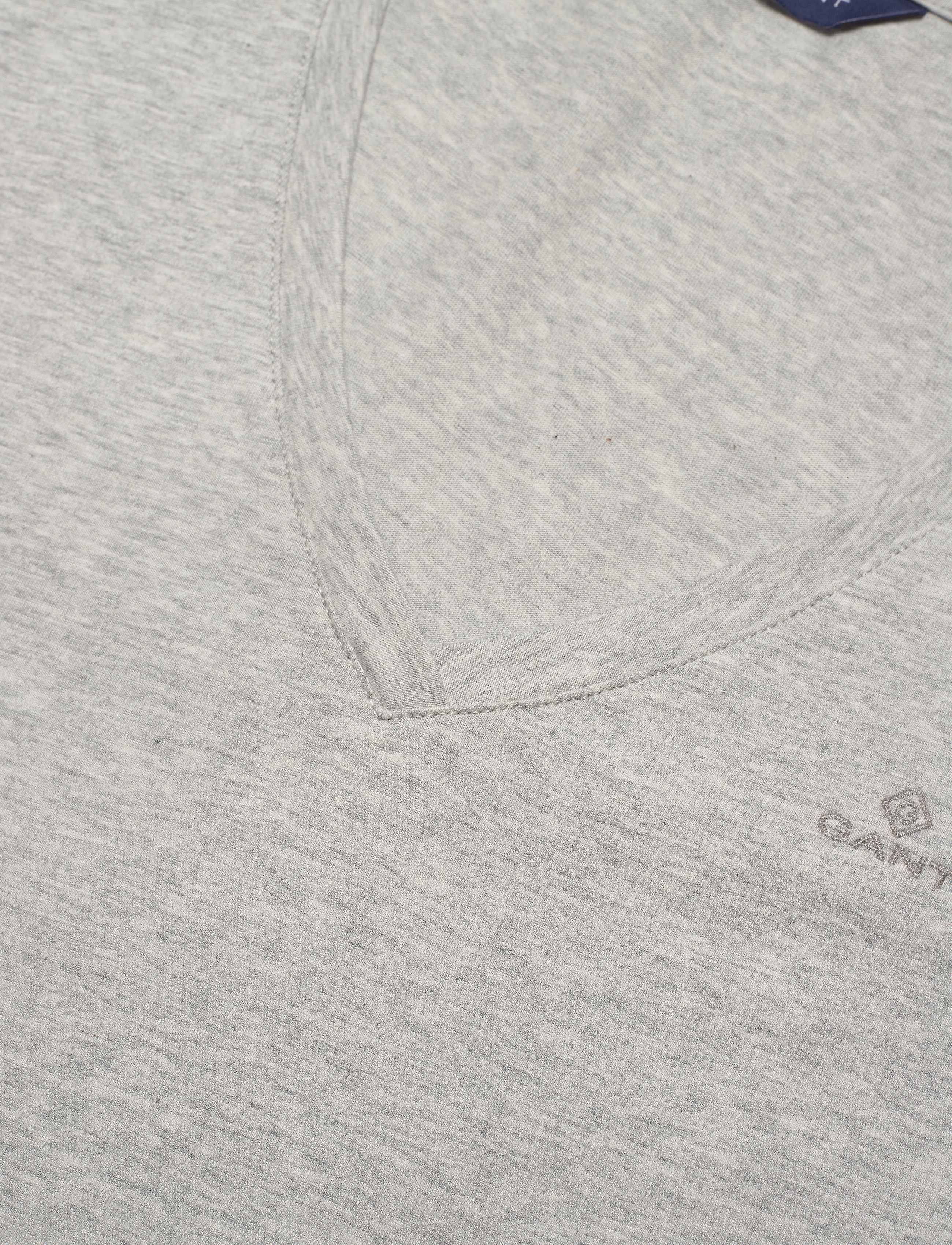 Gant - ORIGINAL V-NECK SS T-SHIRT - light grey melange - 2