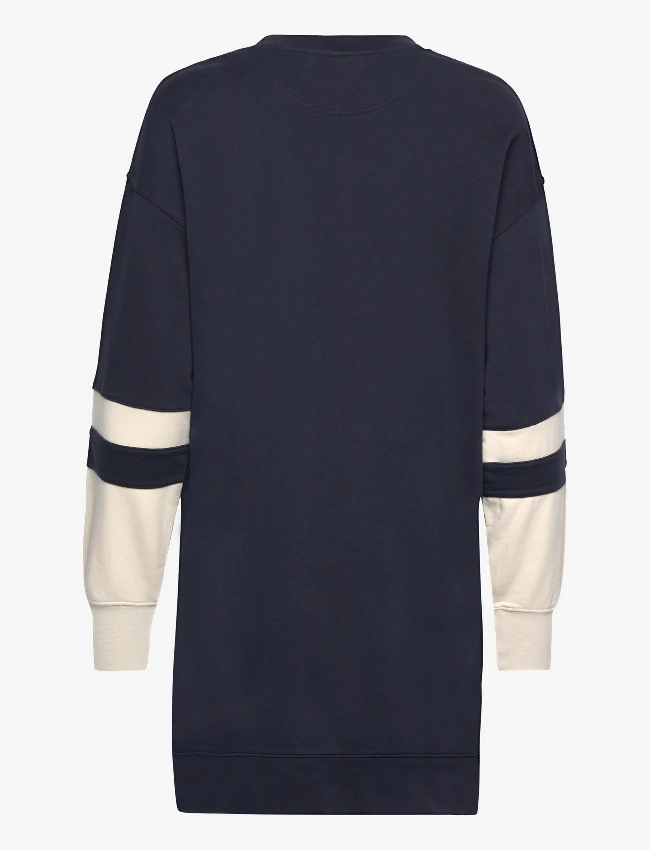 GANT - D2. RETRO SHIELD C-NECK DRESS - sweatshirt dresses - evening blue - 1