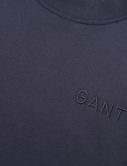 GANT - LOGO VOLUME LS C-NECK DRESS - korte kjoler - evening blue - 2