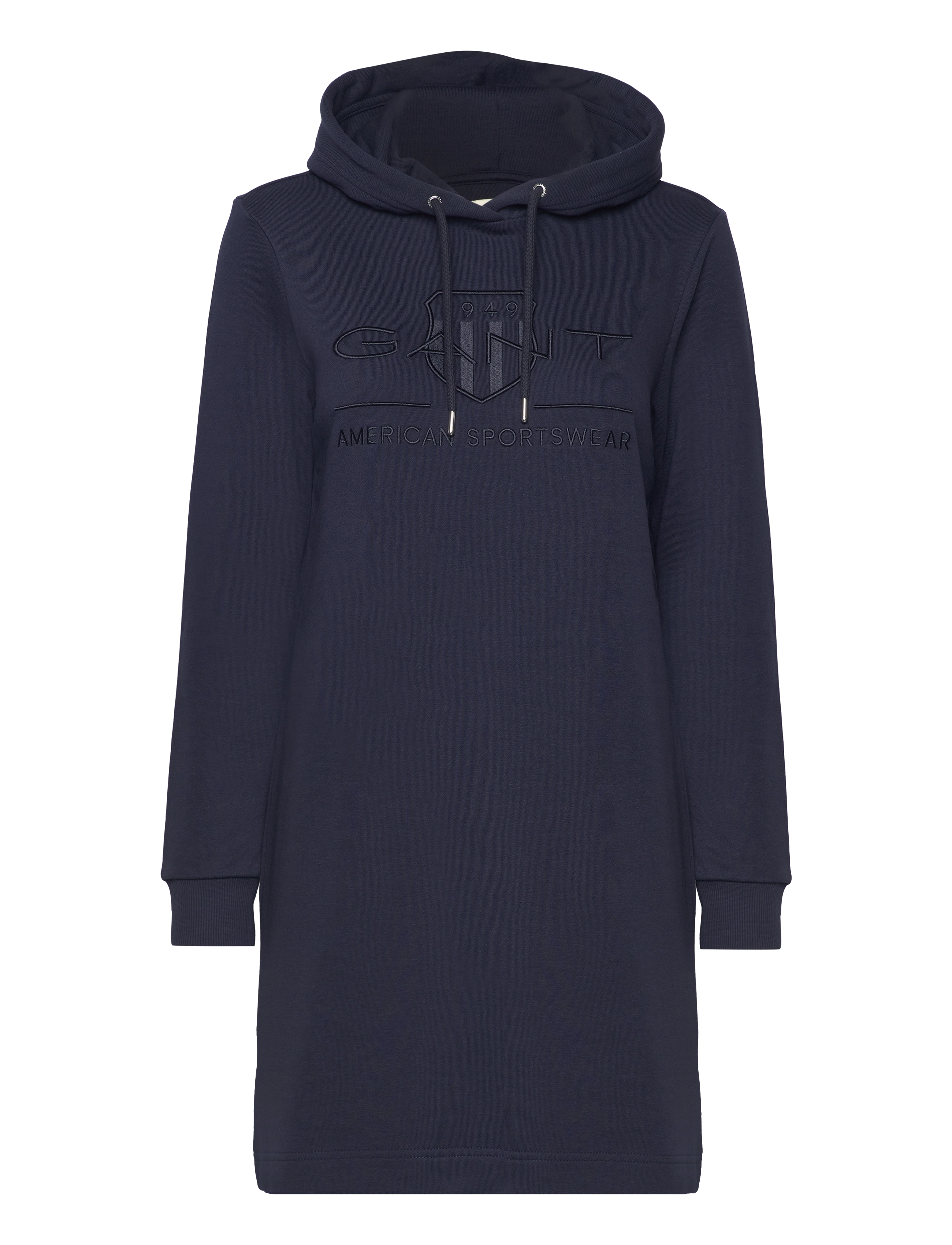 GANT Reg Tonal Shield Kleid Navy - XS - Damen
