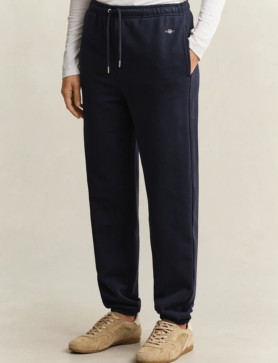 Gant - REG SHIELD SWEATPANTS - evening blue - 0