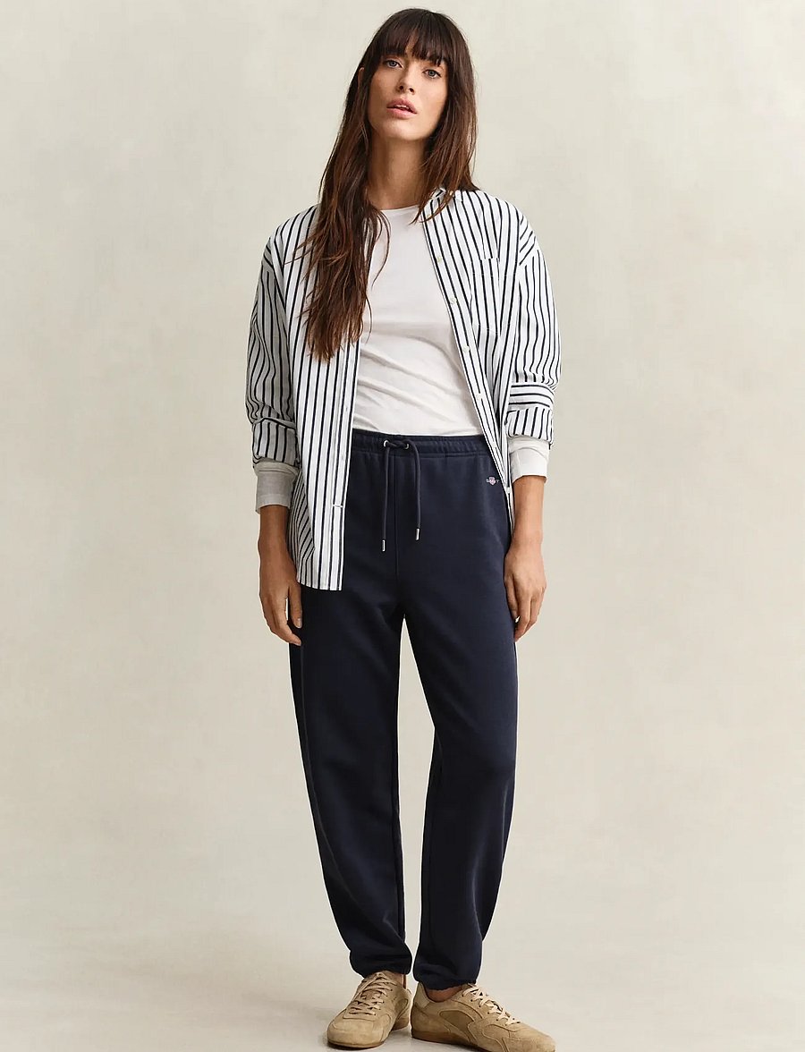 Gant - REG SHIELD SWEATPANTS - evening blue - 5
