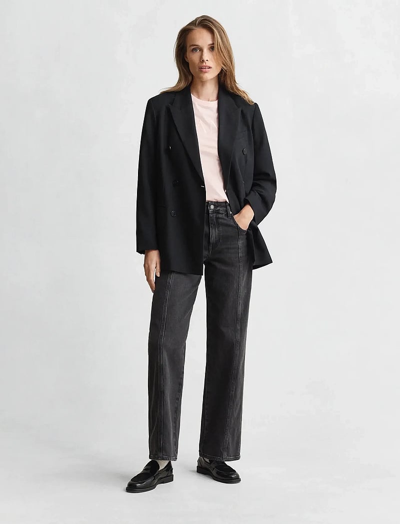 GANT - REG TONAL GRAPHIC SS T-SHIRT - t-shirts - apricot pink - 4