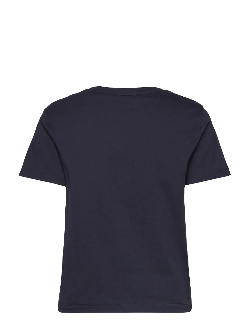 GANT - REG TONAL GRAPHIC SS T-SHIRT - t-shirts - evening blue - 1