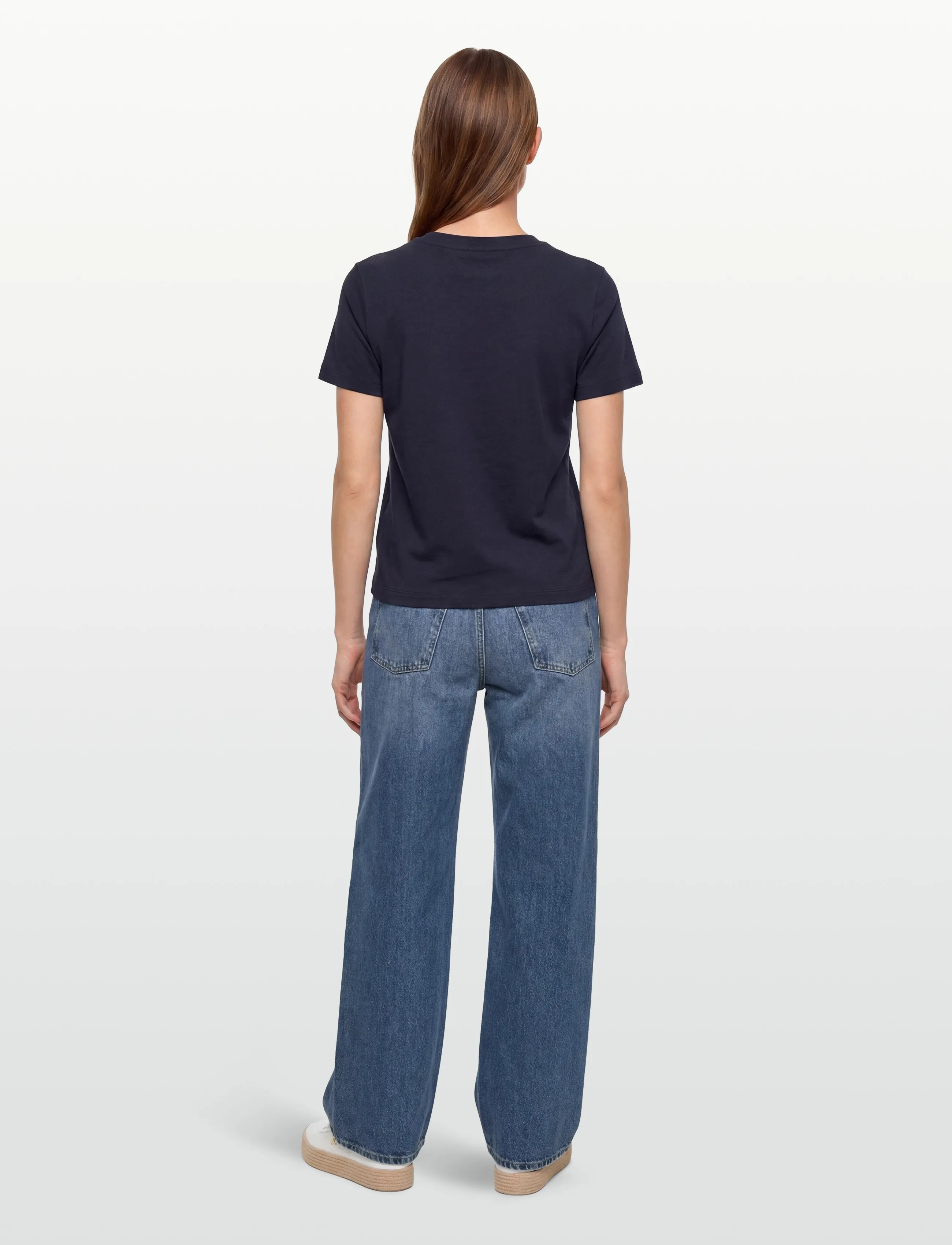 Gant - REG TONAL GRAPHIC SS T-SHIRT - t-shirts - evening blue - 4