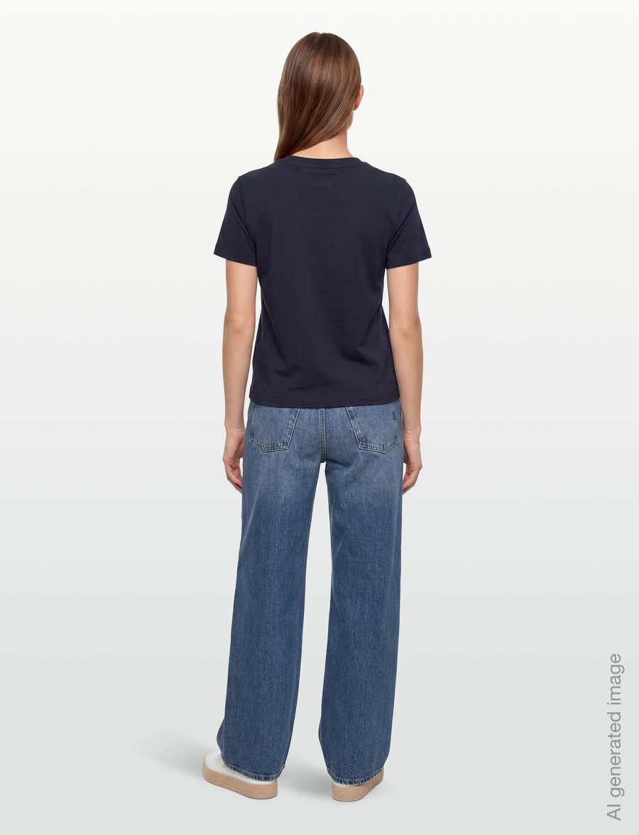 Gant - REG TONAL GRAPHIC SS T-SHIRT - t-shirts - evening blue - 4