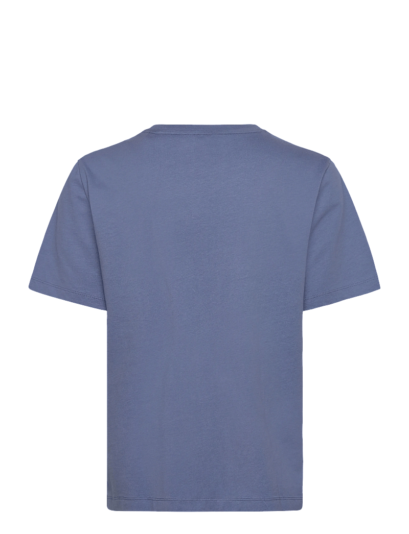 GANT - REG TONAL GRAPHIC SS T-SHIRT - t-särgid - faded denim - 1